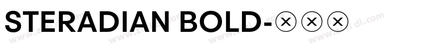 STERADIAN BOLD字体转换